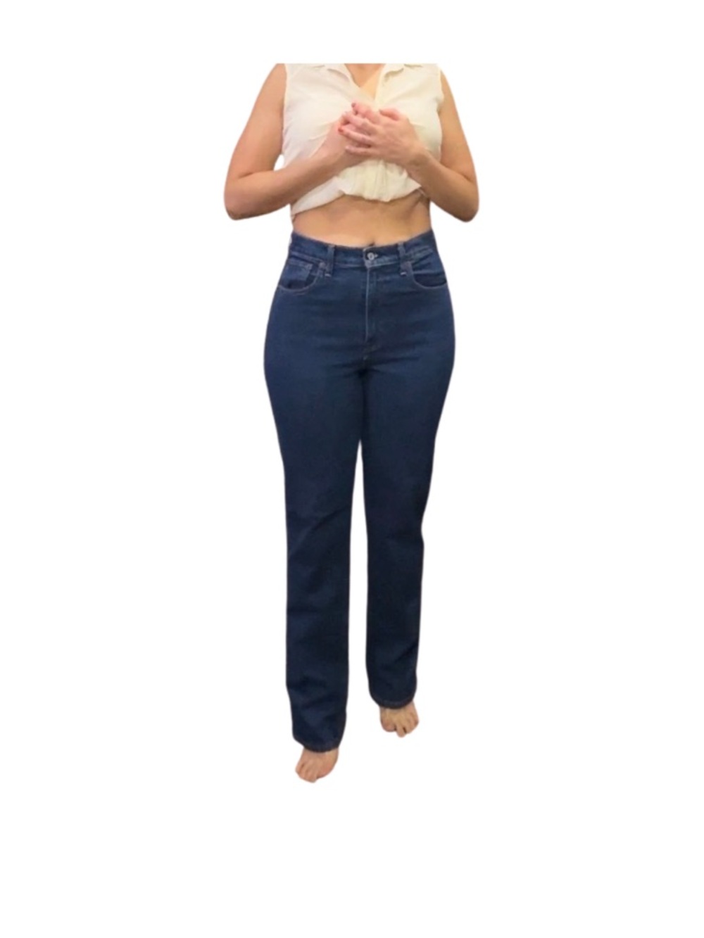 Abercrombie & Fitch Women’s High-Rise 90s Straight Jeans LONG